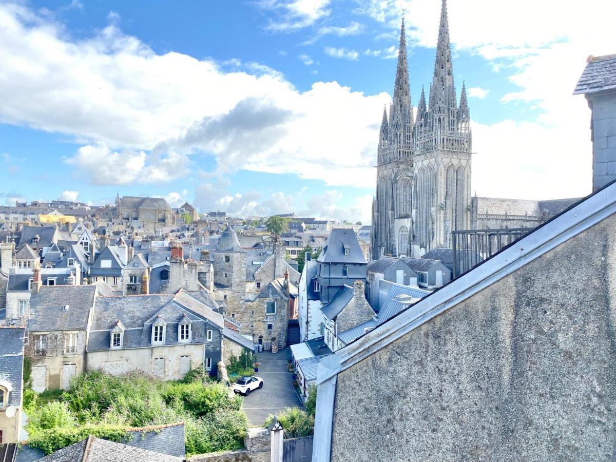 Le Nid Des Quais - Vue Panoramique Au Coeur De La Ville - Wifi - Entree Autonome Quimper Exterior foto